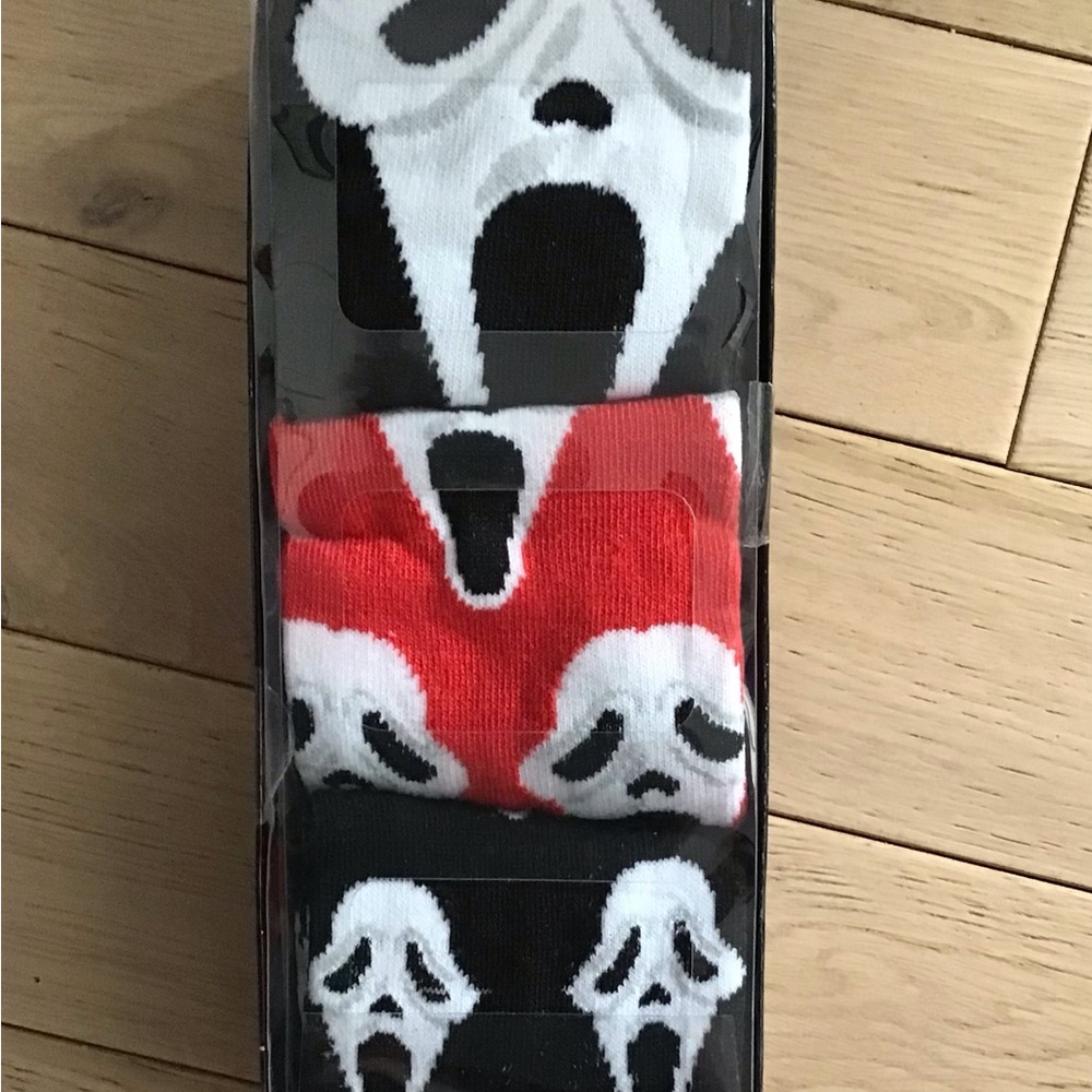 Scream Ghost Face Crew Socks 3-Pack